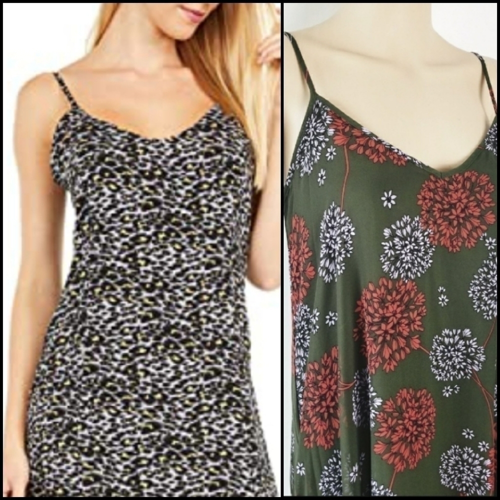 NEW! A.N.A. Floral Slip Midi Maxi Shift Style Sundress Small.